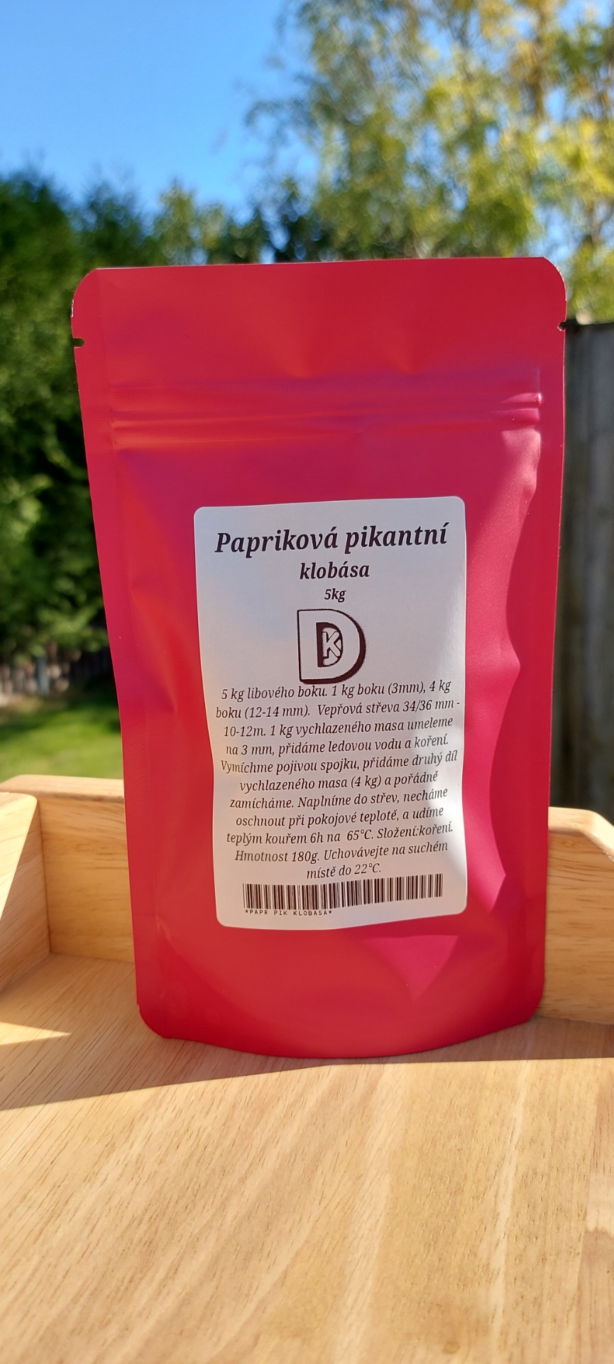Paprikové pikantní klobásy 